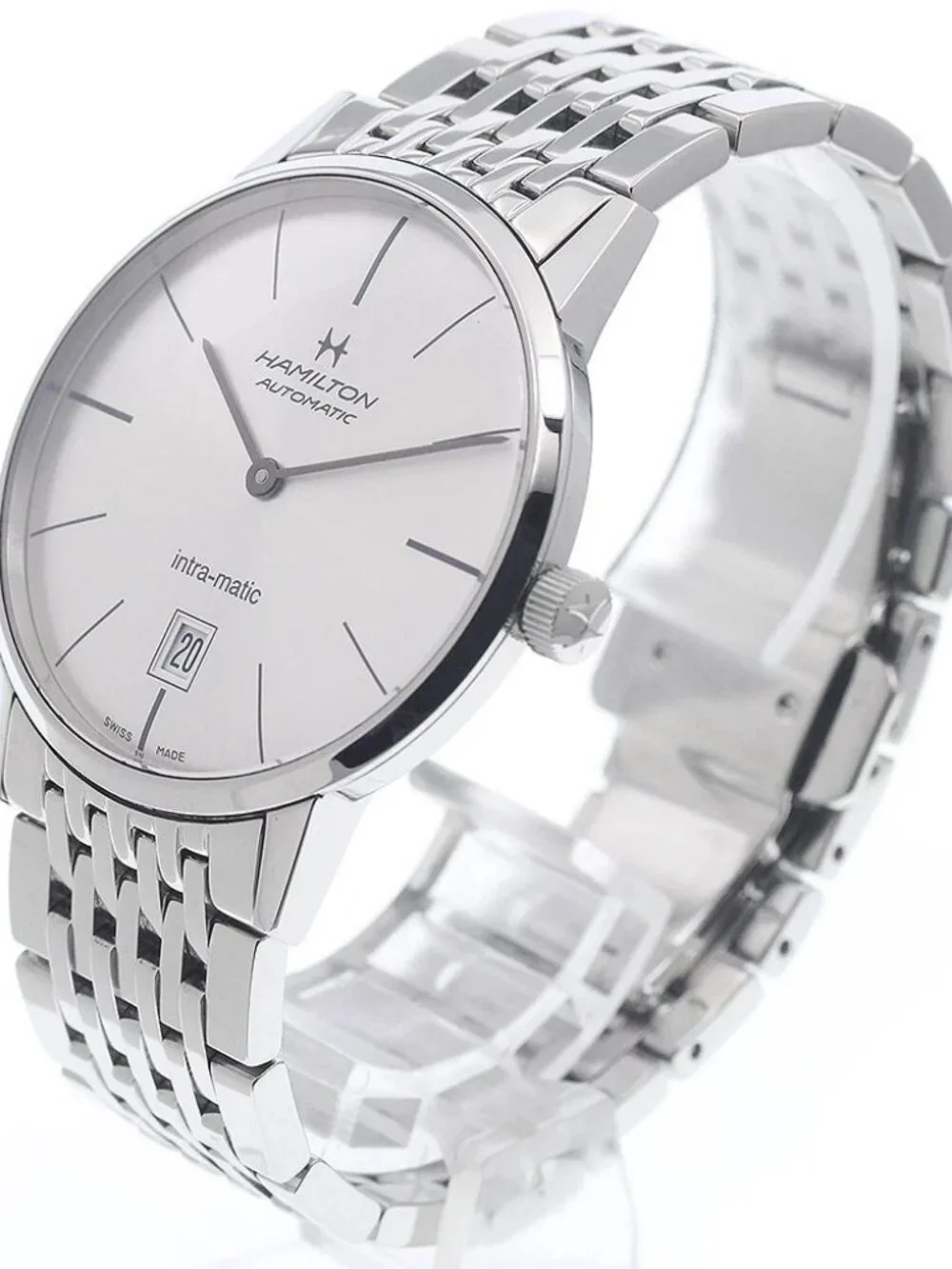 HAMILTON American Classic Intra-Matic Auto H384551 Date Automatic Men's_956931
